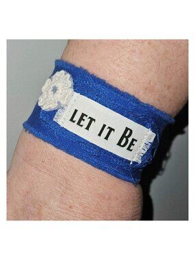 The Beatles Let It Be Bracelet Hippie Jewelry Inspirational Music Mantra Gift